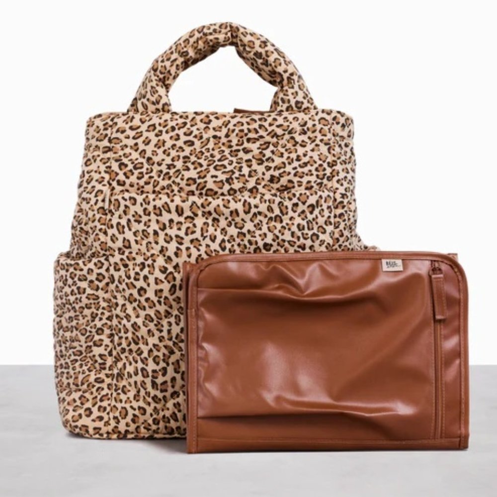 NWT BEIS X Elsa Hosk Backpack Tote in Wild Child Diaper Bag